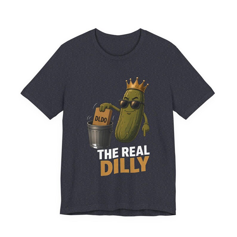 The Real Dilly Takes Out The Trash | The Real Dilly Funny Pickle Shirt | Unisex Graphic Tee image 4