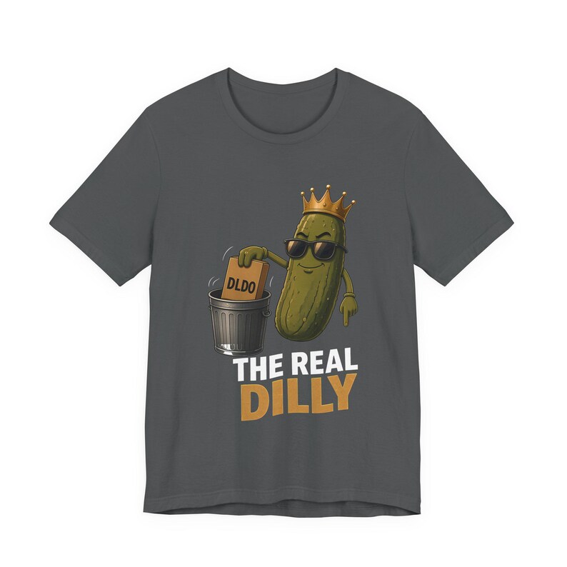 The Real Dilly Takes Out The Trash | The Real Dilly Funny Pickle Shirt | Unisex Graphic Tee image 2