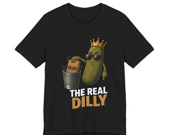 The Real Dilly Takes Out The Trash | The Real Dilly Funny Pickle Shirt | Unisex Graphic Tee