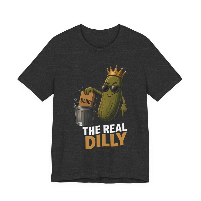 The Real Dilly Takes Out The Trash | The Real Dilly Funny Pickle Shirt | Unisex Graphic Tee image 3