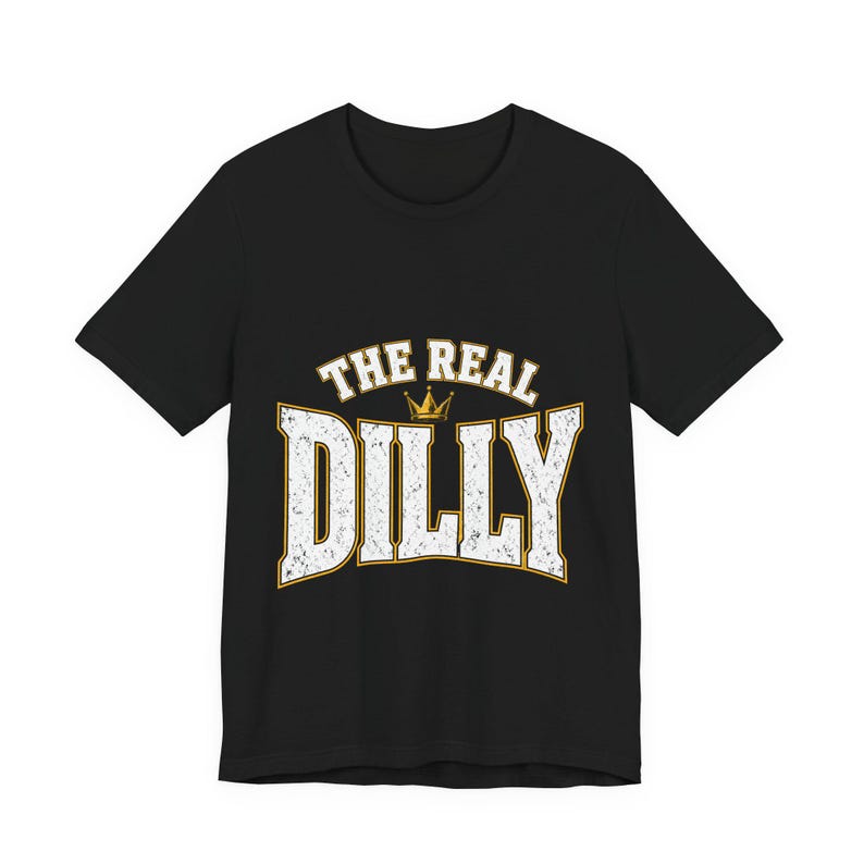 The Real Dilly Varsity Crown | The Real Dilly Funny Pickle Shirt | Unisex Graphic Tee image 1