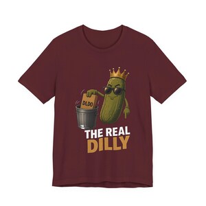 The Real Dilly Takes Out The Trash | The Real Dilly Funny Pickle Shirt | Unisex Graphic Tee image 6