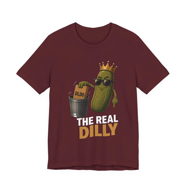The Real Dilly Takes Out The Trash | The Real Dilly Funny Pickle Shirt | Unisex Graphic Tee image 6