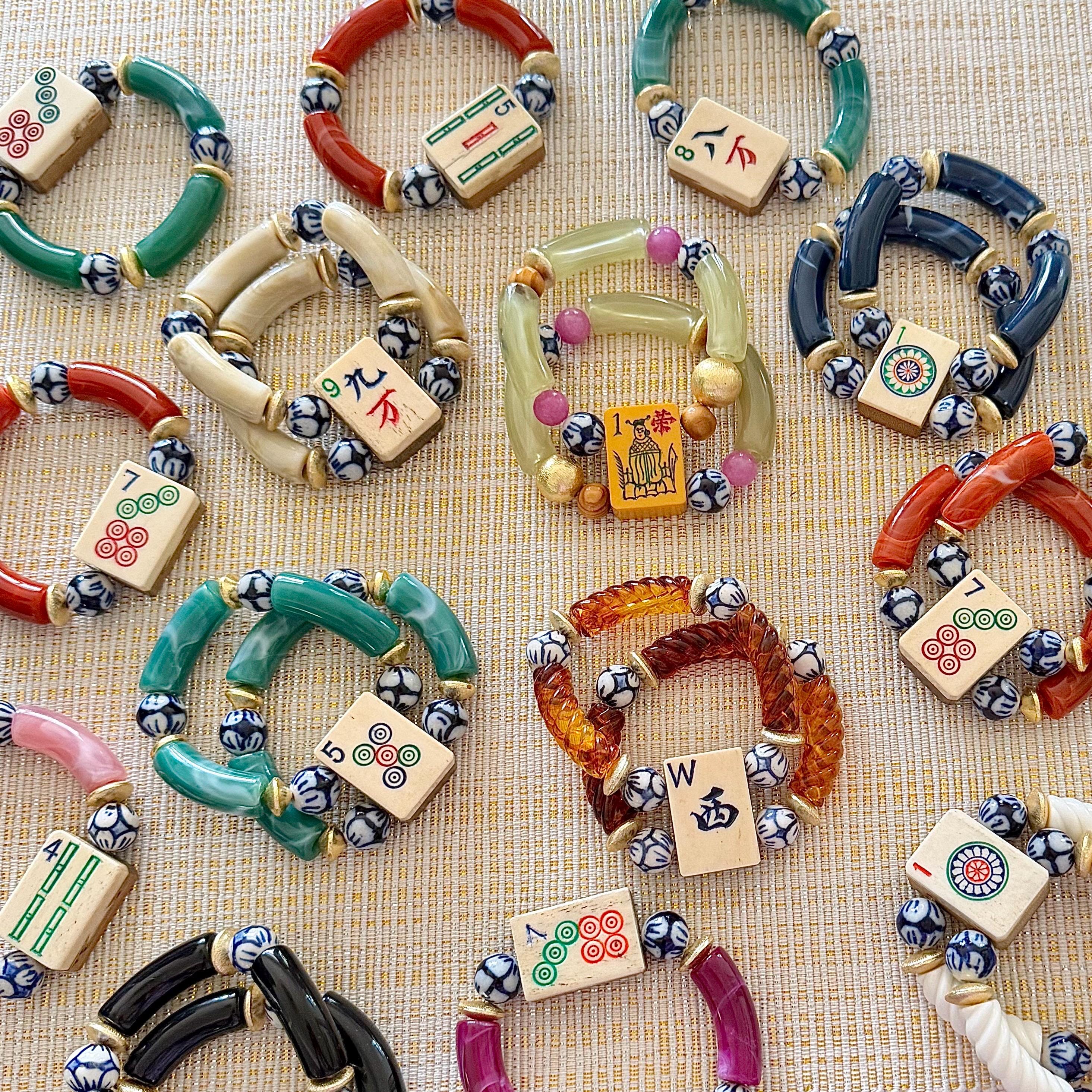 Vintage Mahjong Bracelets - Etsy