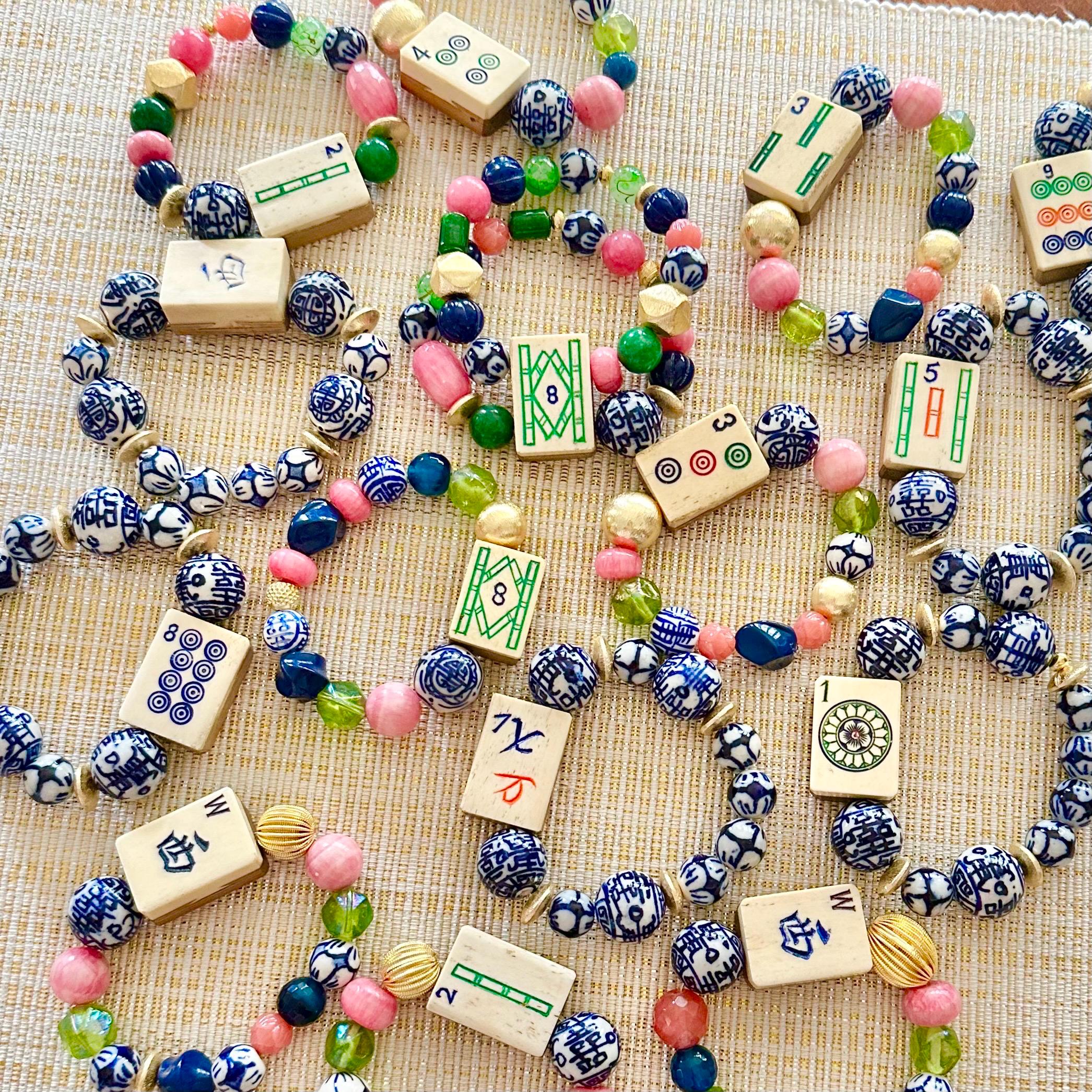 Bone and Bamboo Mahjong - Etsy