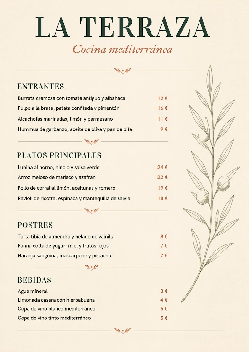 2026 Editable Restaurant Menu Template for Canva | Elegant and ...