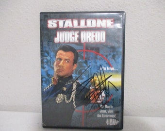 Sylvester Stallone Autograph Judge Dredd DVD