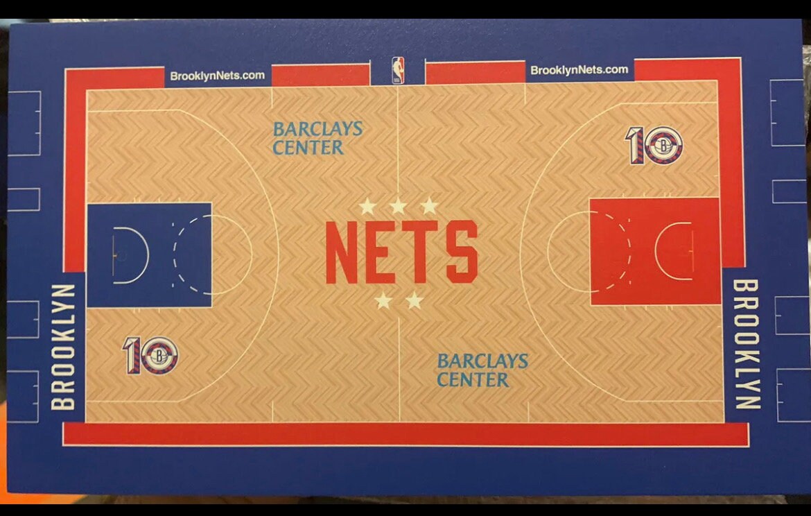 2023 Brooklyn Nets 10 Years Actual Hardwood Basketball, 59 OFF