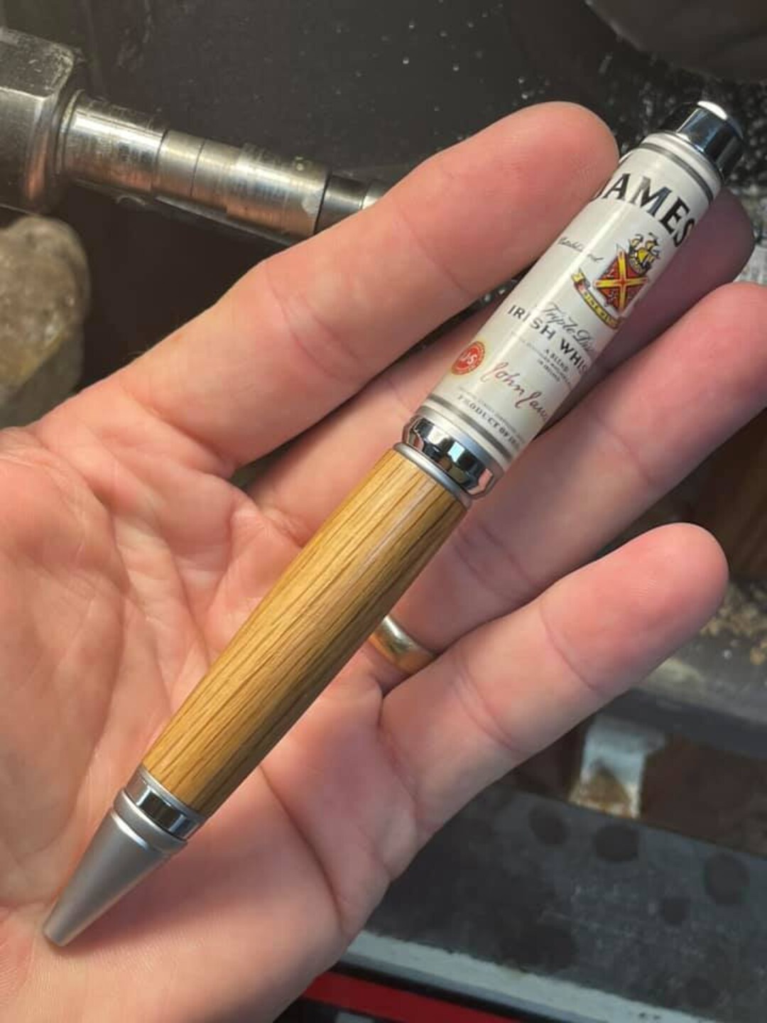 Jameson Cigar Pen Made From Irish Whiskey Barrel Stave W/ COA Etsy