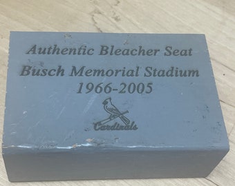 Bush Memorial Stadium 2005 Bleacher Seat Wood MLB St. Louis Cardinals  Busch Stadium Memorabilia