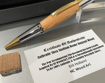 Genuine Mets Shea Stadium HOME DUGOUT Wood Ballpoint pen With COA & presentation box