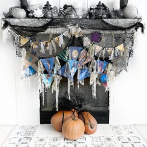 Haunted Mansion Manor Banner Bundle Printable Halloween Flag - Etsy