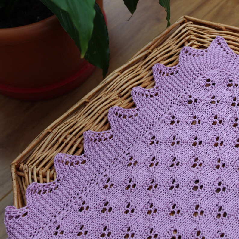 Lightweight Hand Knitted Blanket Lace Blanket Cot Blanket Etsy UK
