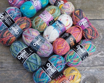 Opal minis, 4 ply sock yarn, multiple sets of random colours