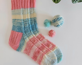 Hand knitted socks, Free UK shipping