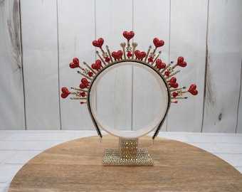 Queen of Hearts Halo Headband Crown