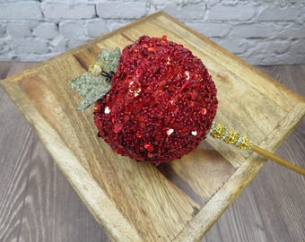 20" Snow White Apple Wand