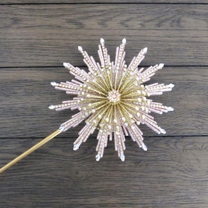 22&quot; Pink and Gold Starburst Scepter