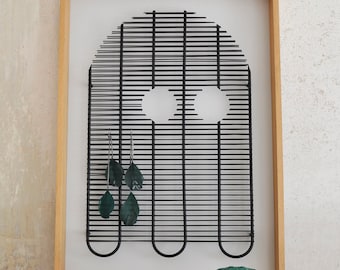 Earrings holder pac man ghost