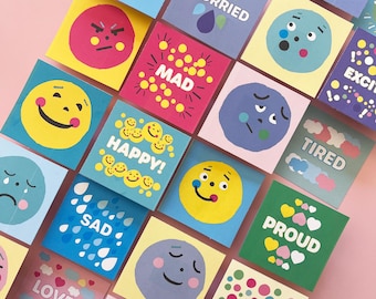 Feelings Matching Game: Kids Emotional Literacy Activity (Printable)