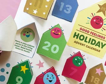 Holiday Good Feelings Advent Calendar with Ornament (Digital Download)