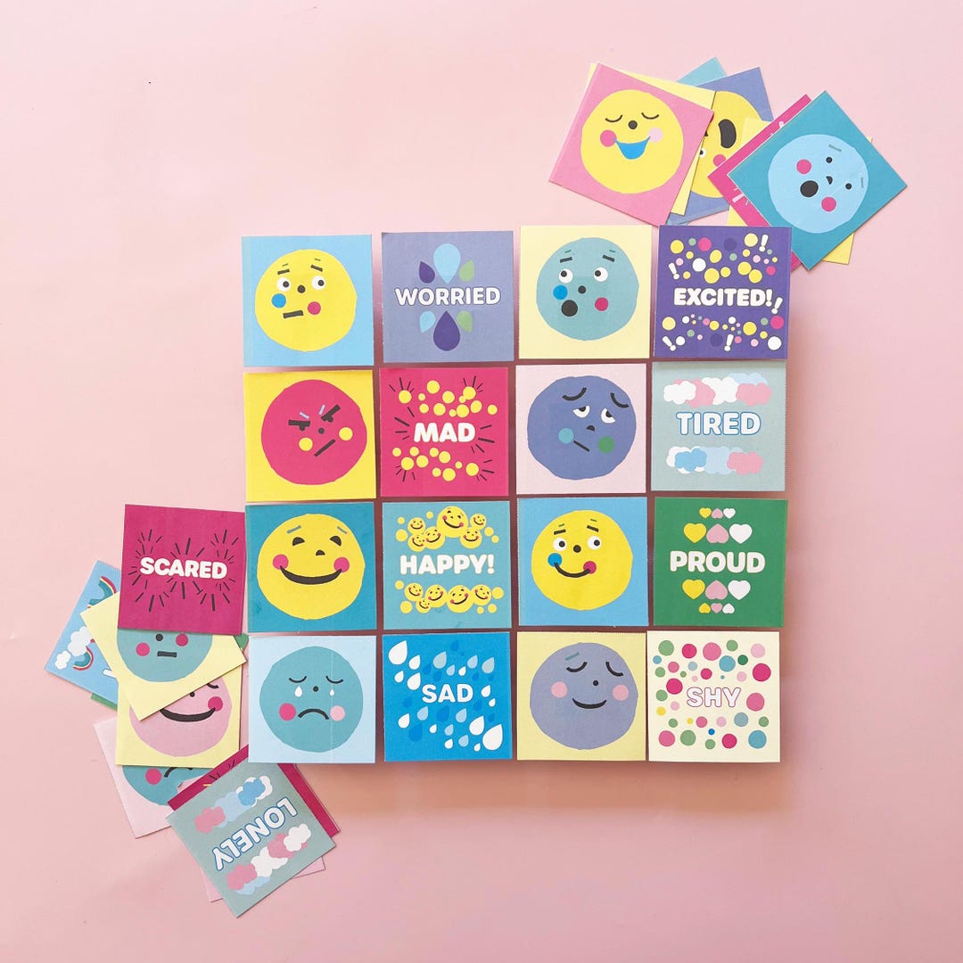Feelings Matching Game / Printable Emotional Literacy Activity for Kids