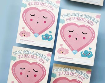 Heart Breathing Valentine Card: Calming Kids Activity (Digital Printable)