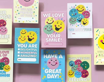 Feelings Lunchbox Notes: Positive Affirmation Cards for Kids (Digital Printable)