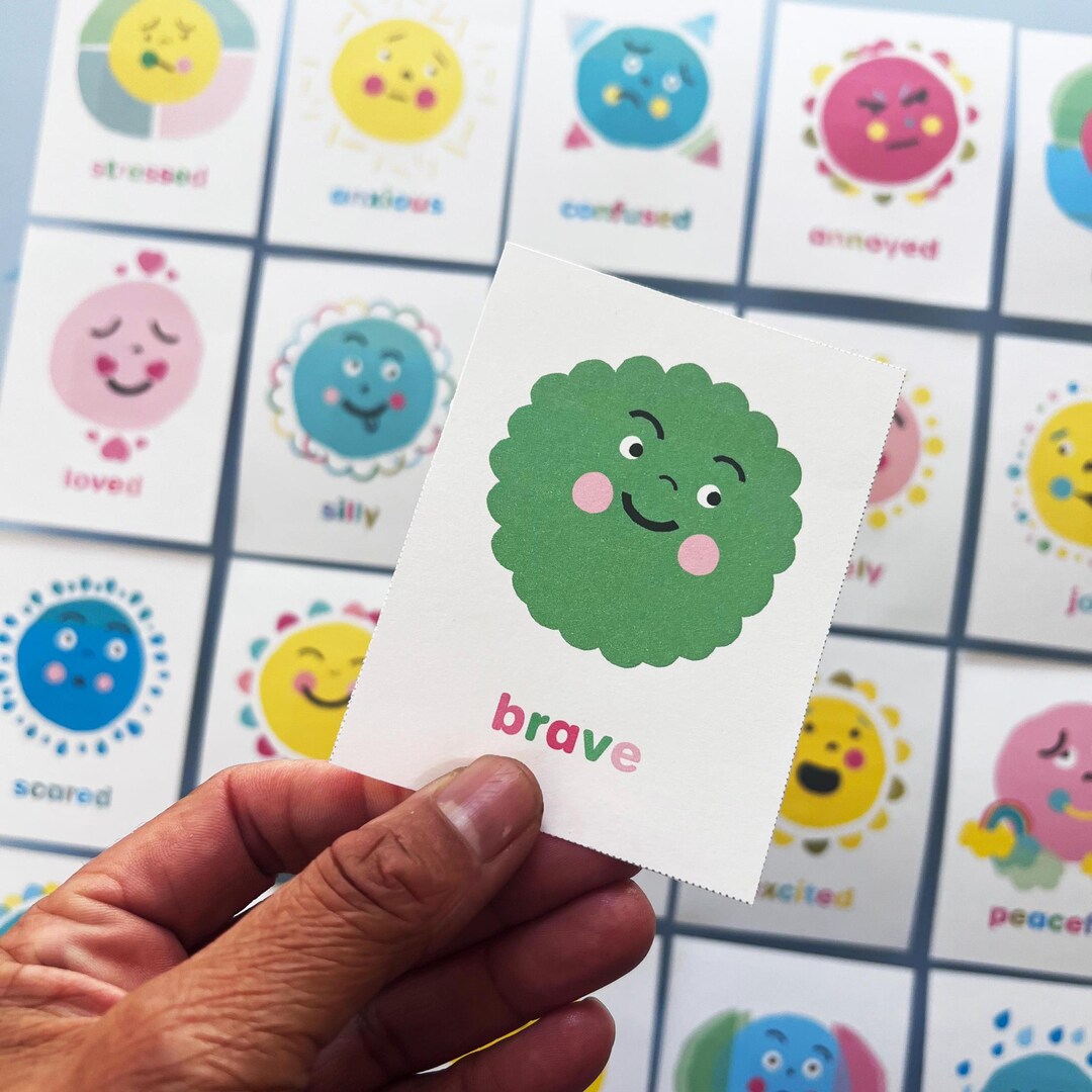 Feelings Flash Cards for Kids: Emotions Learning (digital Download) - Etsy