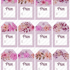 Price Tags Fillable Printable- DIGITAL FILE - Etsy