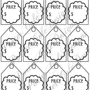 Price Tags Printable DIGITAL FILE - Etsy India