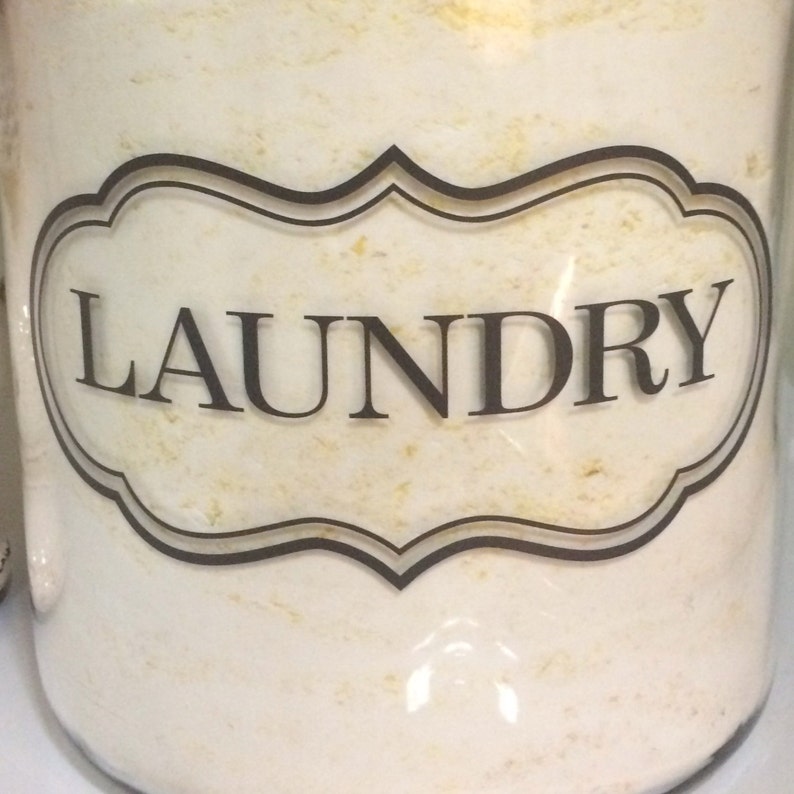 Vinyl Decal Laundry Room Laundry Soap Detergent or Fabric Etsy