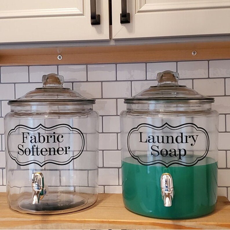 Vinyl Decal Laundry Room Laundry Soap Detergent or Fabric Etsy