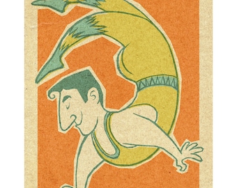 Circus Acrobat, 8.5x11 print