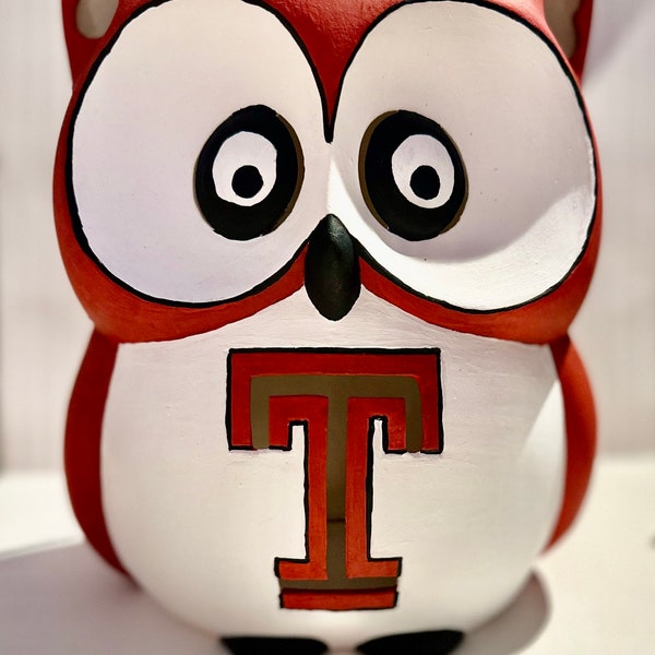 Hand-painted Ceramic Temple Owl