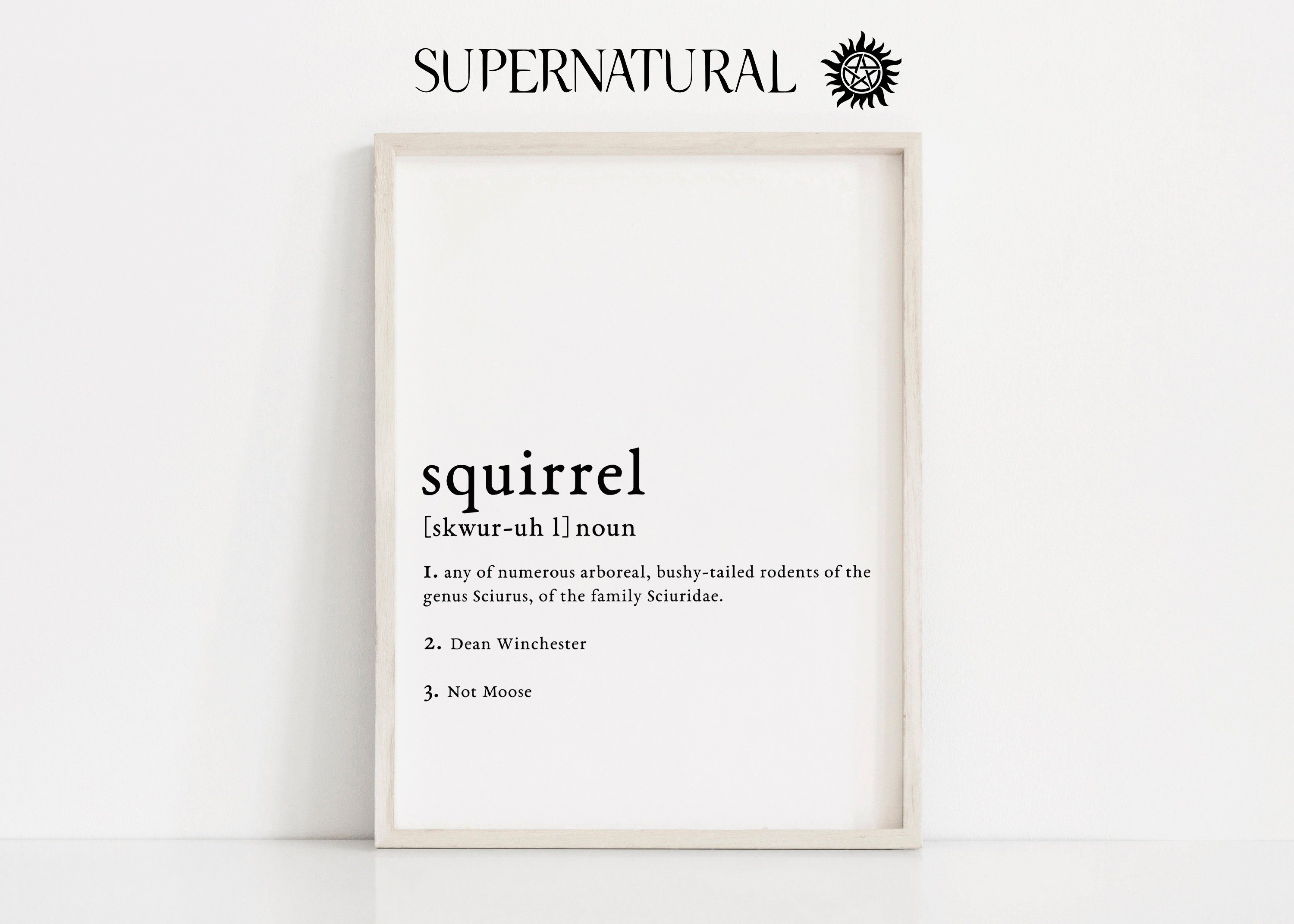 Dean Winchester Funny Quotes Supernatural Funny Quote Dean Winchester Crowley Quote | Etsy