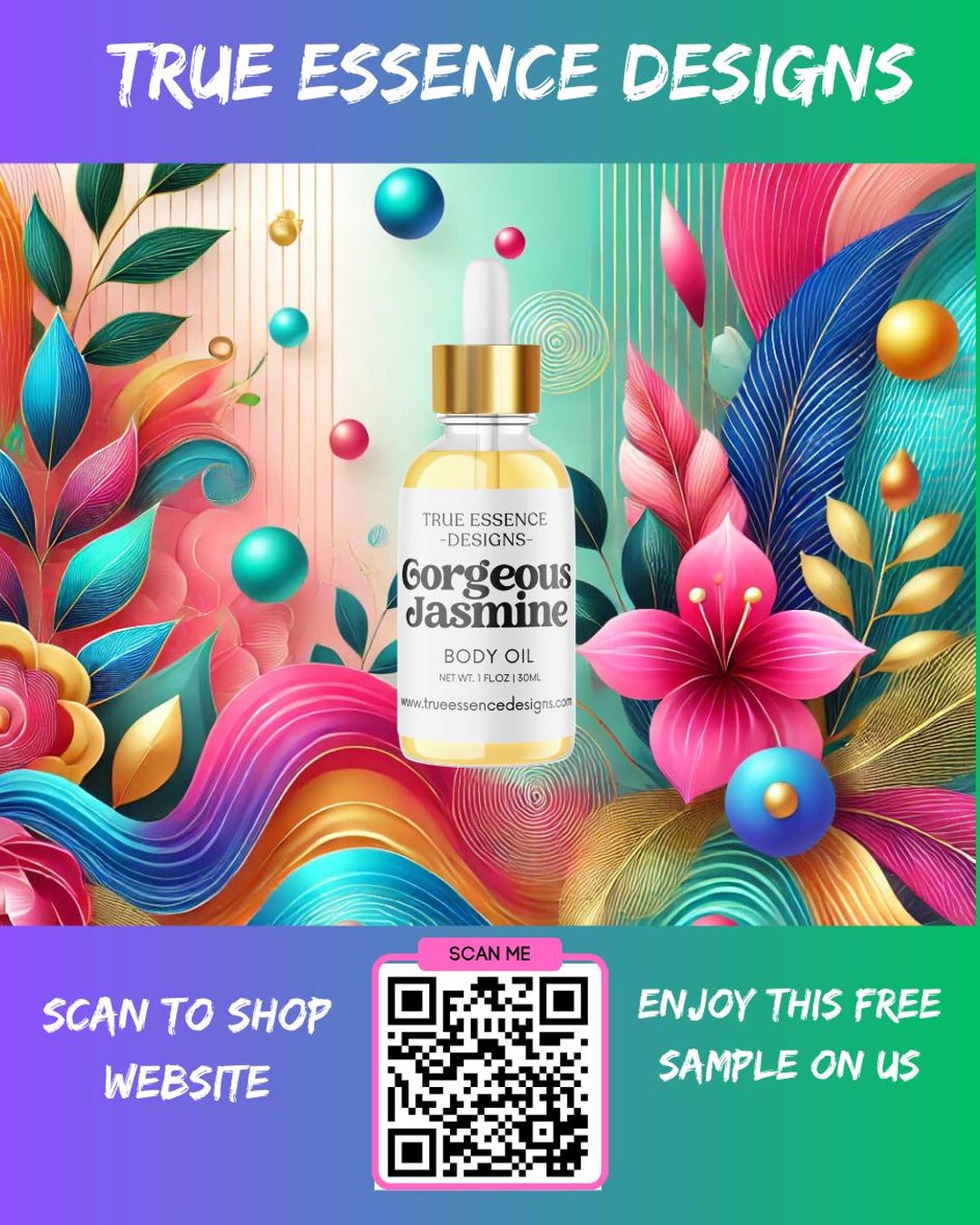Body Oil Samples - Etsy