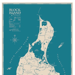 A Decorative Map of Block Island image 1