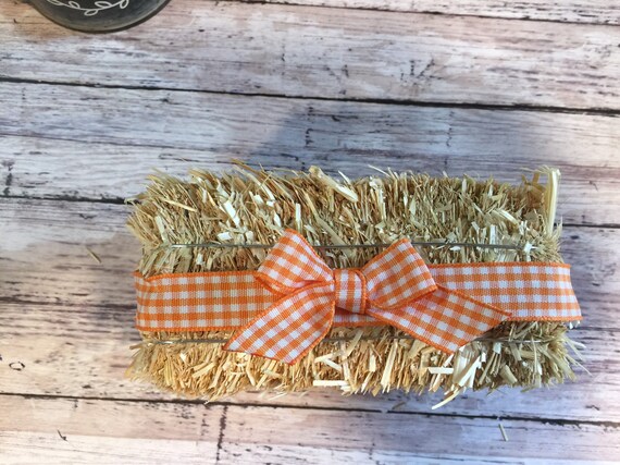 Mini Hay Bales for Fall Decorating, Tiered Tray Decor, Fall Decor 