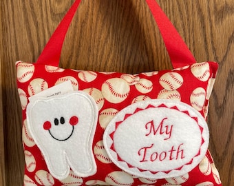 Personalized Tooth Fairy Pillow, Children's Keepsake, Custom Tooth Holder, Kids Gift, Tooth Fairy Gift