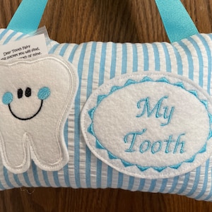 Personalized Tooth Fairy Pillow, Children&#39;s Keepsake, Custom Tooth Holder, Kids Gift, Tooth Fairy Gift
