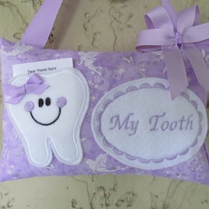 Personalized Tooth Fairy Pillow, Children&#39;s Keepsake, Custom Tooth Holder, Kids Gift, Tooth Fairy Gift