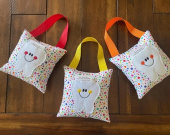Tooth Fairy Pillow, Party Polka Dot, party favors, stocking stuffers, baby shower gift