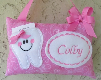 Tooth Fairy Pillow, Pillow for loose tooth, Baby Shower Gift