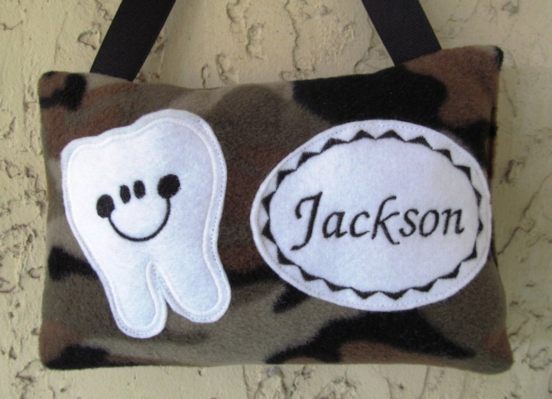 Tooth Fairy Pillow Pillow for loose tooth Baby Shower Gift afbeelding 2