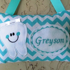 Personalized Tooth Fairy Pillow, Children's Keepsake, Custom Tooth Holder, Kids Gift, Tooth Fairy Gift
