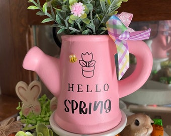 Spring time, watering pitcher, Easter