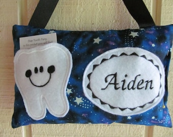 Personalized Tooth Fairy Pillow, Children's Keepsake, Custom Tooth Holder, Kids Gift, Tooth Fairy Gift