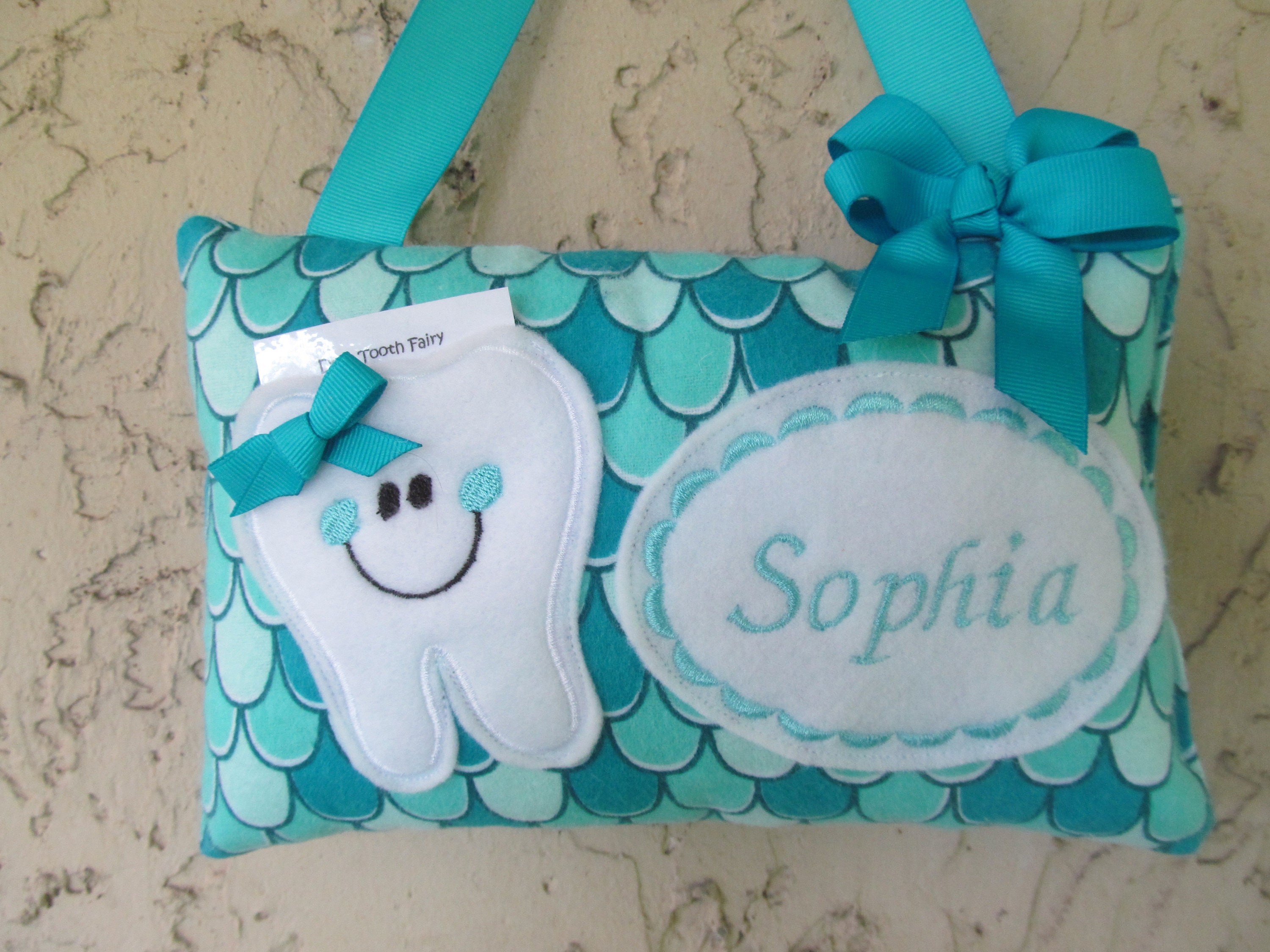 Tooth Fairy Pillow, Personalized Tooth Fairy Pillow, Tooth Pillow