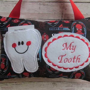 Personalized Tooth Fairy Pillow, Children&#39;s Keepsake, Custom Tooth Holder, Kids Gift, Tooth Fairy Gift